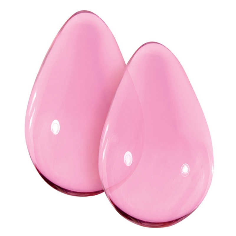 Вагинальные шарики "Crysyal Kegel Eggs" розовые, стекло 