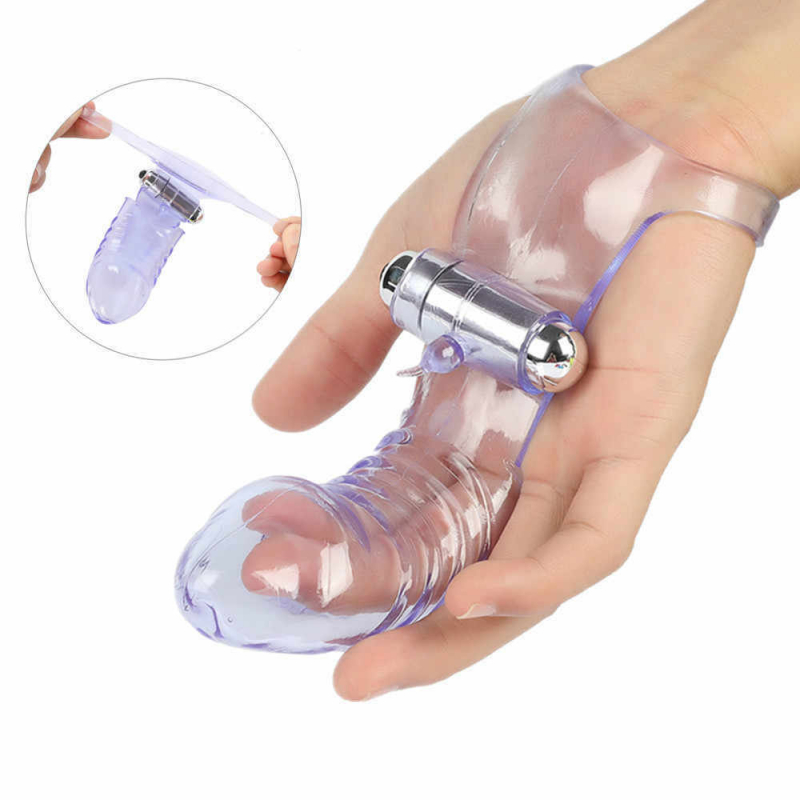 Насадка на пальцы с вибрацией "Vibro Finger" сиреневая 